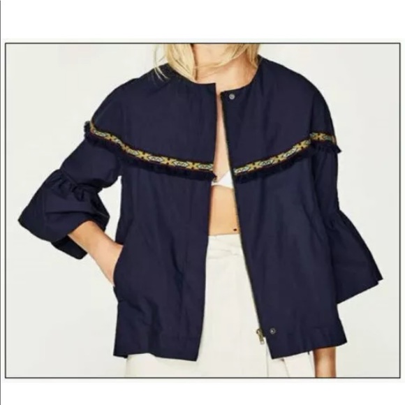 Zara Jackets & Blazers - 2/25.00 Zara jacket blue xs NWT